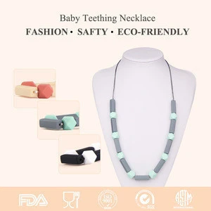 BPA Free Silicone Teething Necklace Silicone Nipple Breast Forms