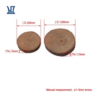 BQLZR 25mm Small Unfinished Natural Wood Slices DIY Crafts Wood Slice Ornaments