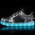 Import Breathable lace up summer LED light low MOQ casual shoes from China