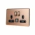 Import Brushed stainless steel nickel  British standard   13A wall switch socket from China