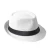 Import BSCI factory goldenway jazz white oem fedora hat for men from China