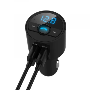 BT28 Car Bluetooth Charger FM Transmitter car MP3 Player With Dual USB Charger Voltage LED Display TF Card Music HandFree Kit