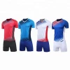 Bulk blue cheap promotional sublimation soccer uniform