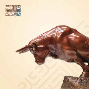 Bull modern metal art bronze sculpture