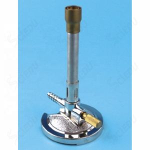 bunsen burner with threaded needle valve
