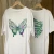 Import Butterfly reflective logo sticker reflective transfer label reflective t-shirt logo from China