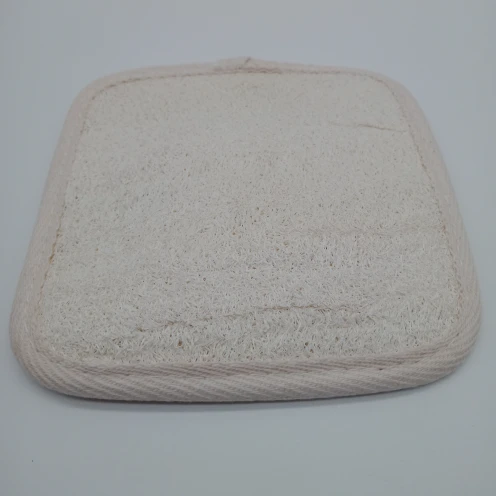 C010 Square 12*12cm Natural Sponge Scrubber Body Exfoliating shower sponge loofah Bath Sponge Pad