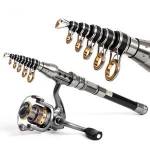 Carbon Fishing Rod 1.5M 1.8M 2.1M 2.4M 2.7M Fishing Rod Carbon Fiber Telescopic Rods Ultra Light Carp Fishing Pole
