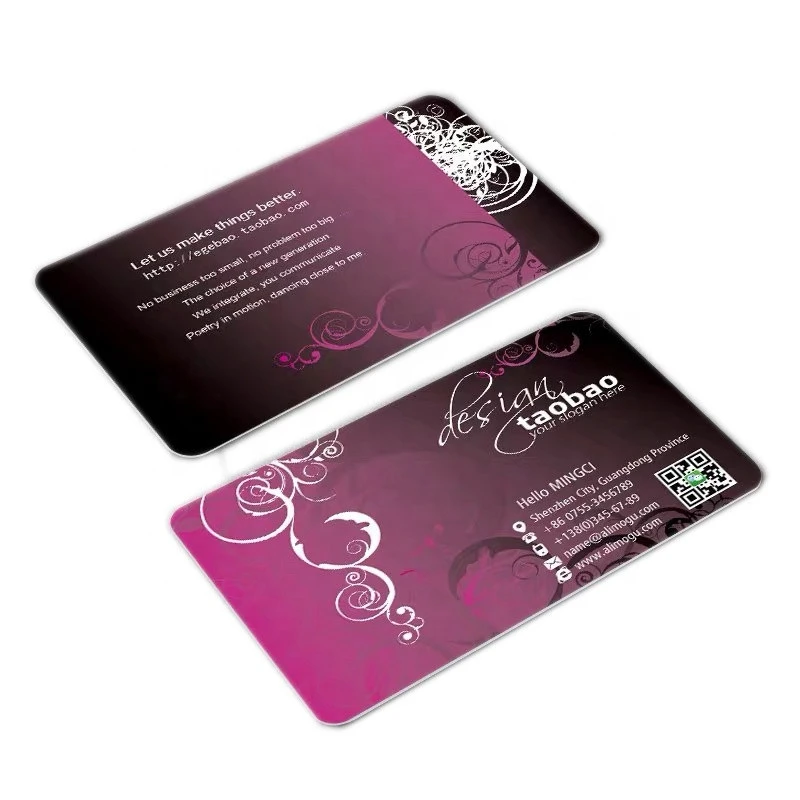 Carte Cadeau High Quality Wholesale Custom PVC Plastic Business Gift Card, Vip Business Gift Card Printing