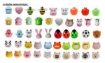 Cartoon horse plastic toothbrush head cover