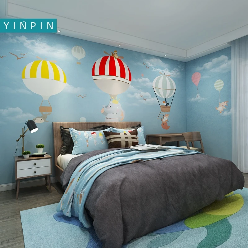 Cartoon  wallpaper mural waterproof for kids bedroom walls