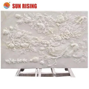 Carved Stone Wall Art Modern Relief Sculpture