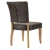 Import ChangDe Dining Room Furniture Palomino Brown Upholstered Restaurant Wooden Dining Chair from China
