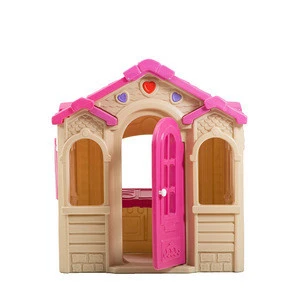 Cheap castle toy customized kids garden plastic playhouse