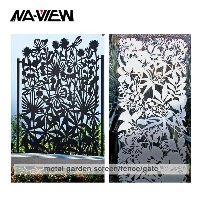 Cheap decorative modern design metal folding screen room divider