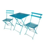 Cheap Garden patio Outdoor furniture high quality light weight bistro comfortable metal folding table chairs set