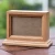 Import cheap pet urn casket pet urn with wooden photo frames from China