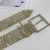 Import Cheap price fashion design full diamond metal decorative trouser belt from China