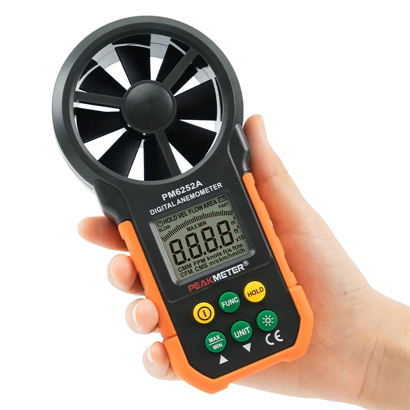Cheap small mini digital industrial rotating fan wind vane function of analog anemometer wind speed meter station