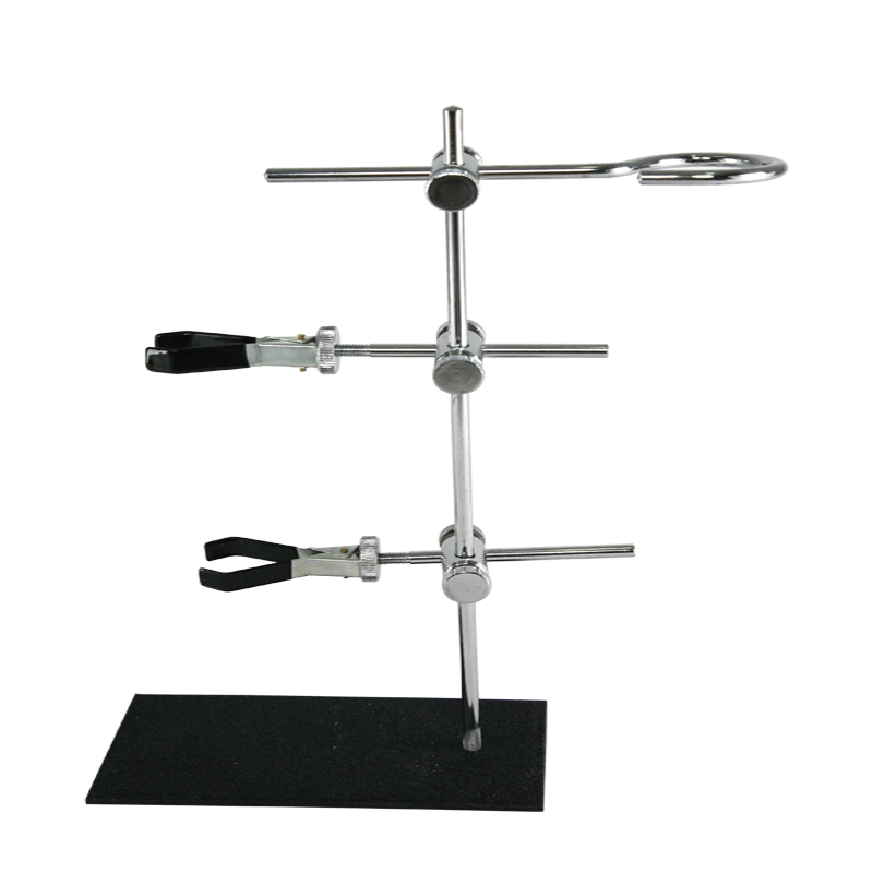 Chemistry Lab Use Small Utility Stand with Clamps