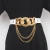 Import CHICEVER Waist Belt For Women Patchwork Chain Hollow Out Fashion Accessories Casual from China