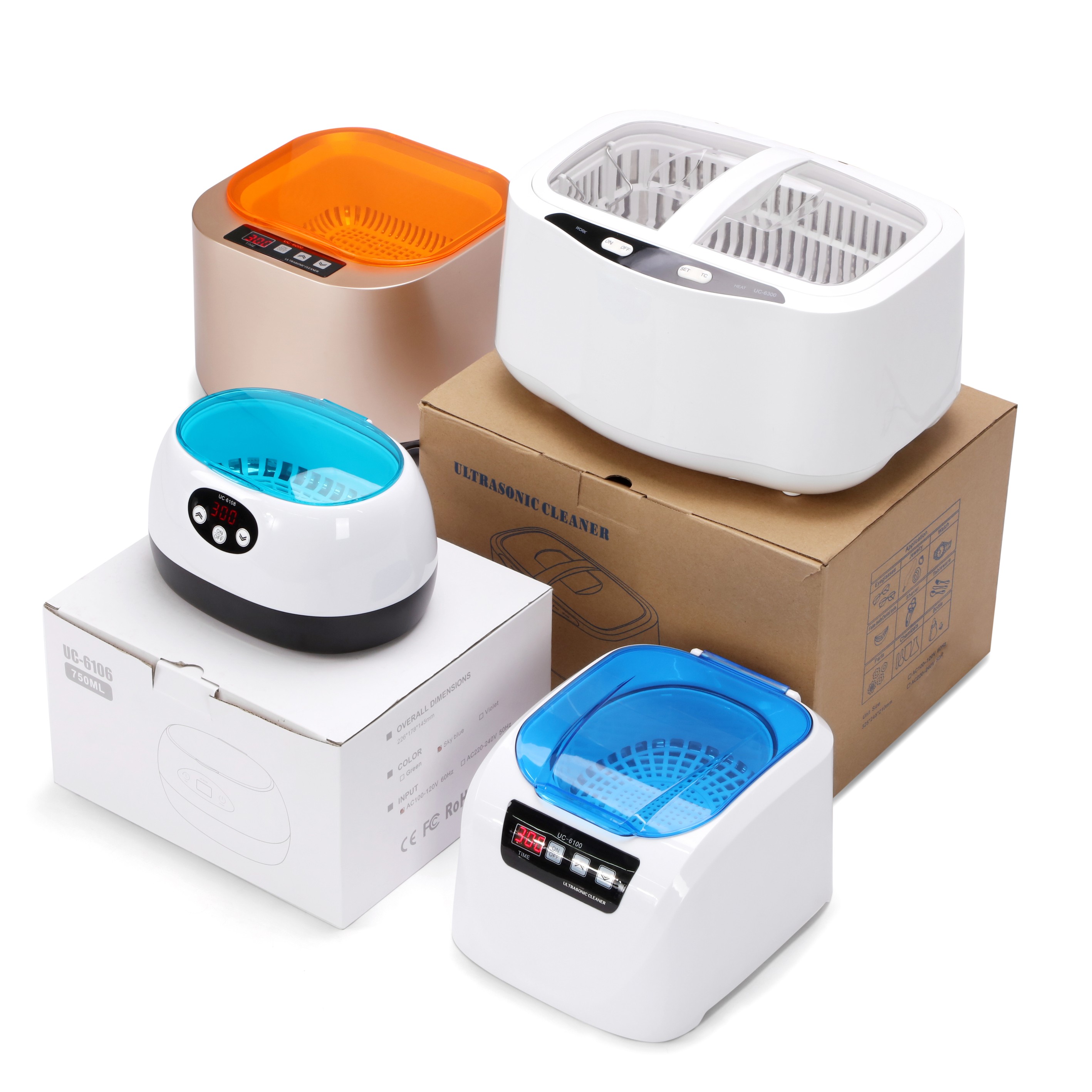 China Best-selling digital ultrasonic cleaner portable mini ultrasonic washer with multifuction