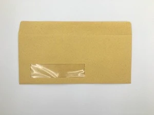 China cheap 10# brown kraft paper window envelope