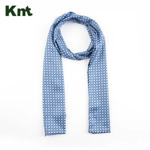 China factory custom made printed fashion silk scarf for men