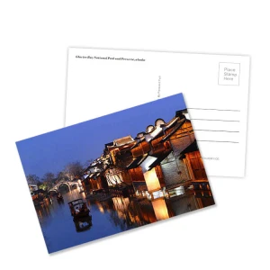 China Factory custom paper printed post cards