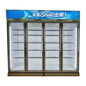 China manufacturer commercial refrigerator double temperature Supermarket commercial freezer and chiller