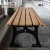 Import China Outdoor Wooden wpc Street Bench composite wood-plastic Outdoor Garden Public Long Bench with Open Seat from China