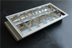 China Supplier Offer 2x8w 2x16w Matt Chrome Square Tube Air Vent Led Grille Lamp Design