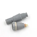 China Supplier Standard 0P M10 PSG 2/3/4/5/6/7/9 Pin Medical Plastic Connector With Blue Nut Circular Push Pull Connector