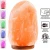 Import China Supplier Wholesale Decoration Rock Stone Night Light White Crystal Natural Himalayan Rock Salt Lamps with Wooden Base from China