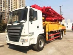 China top brand  Less Blockage Vertical Walls 36.5M Boom Concrete truck Pump For Vertical Walls in stock