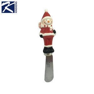 Christmas Santa shaped stainless steel butter knife,dinner knives