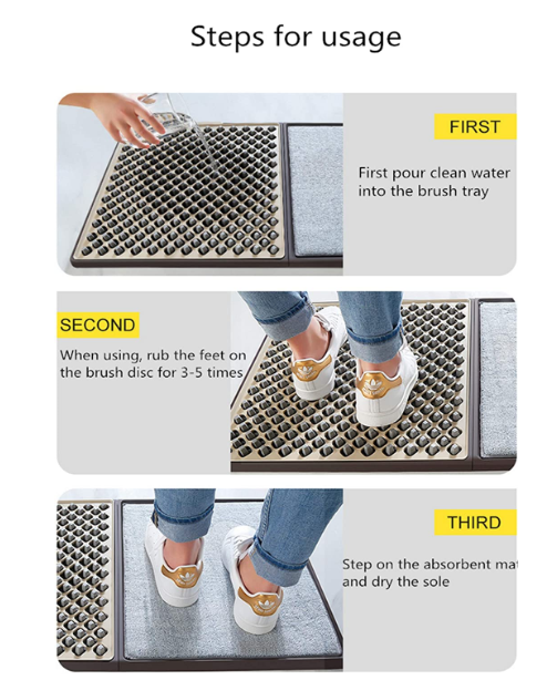 Cleansing Power And Strong Absorbency Use A Sterile Dust Pad To Reduce Contamination Shoe Disinfection Floor Mat
