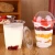 Import Clear PET Cup Short Customized Disposable Plastic Yogurt Oatmeal Cup with dome lid from China