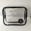 Clear Waterproof Cosmetic Bag TSA Airplane Toiletry Bag PVC Pochette Zipper Make up Bag Ready For Ship