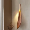 Cocoa leaf Japanese wabi-sabi style chandelier designer art retro dining room creative personalized lamps and lanterns