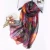 Import Coffee color abstract painting scarf digital print shawl silk shun yu joe shawl from China