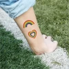 Colorful Tattoo Sticker Face Cosmetic Lovely Body Art Temporary Rainbow Sticker Tattoo for kids