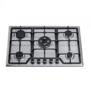 Commercial Gas Stove Infrared Gas Stove 5 Burner CB Ce Household ROHS Free Spare Parts 1 YEAR SASO Ceramic / Glass Gas Cooktops