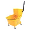Commercial hospital plastic cleaning trolley wringer mop bucket cart