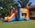 Import Commercial Outdoor inflatable castle with slide/ inflatable bouncer slide combo for kids from China