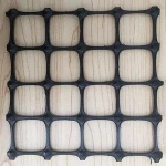 Composite biaxial geogrid