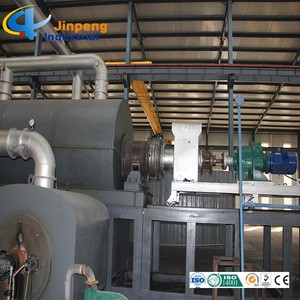 Continuous Waste Tires and Plastics Pyrolysis Machine