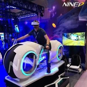Crazy White VR motorcycle virtual reality arcade racing game machine 9d motorcycle simulator