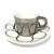 cups and saucers mirror logo ceramic luxury gold set arabic coffee porcelain of mug tea cup