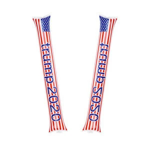 custom American flag support stick PE Noise maker cheering thunder inflatable sticks trump cheer stick